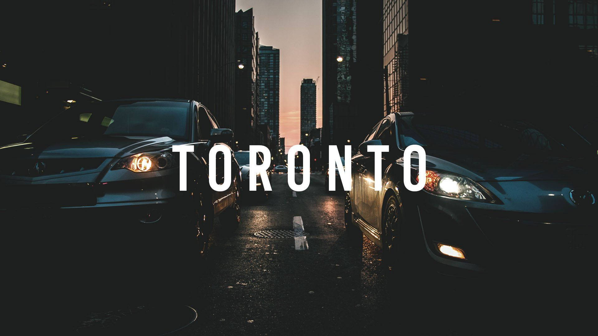 A Digital Poster Of Toronto Background