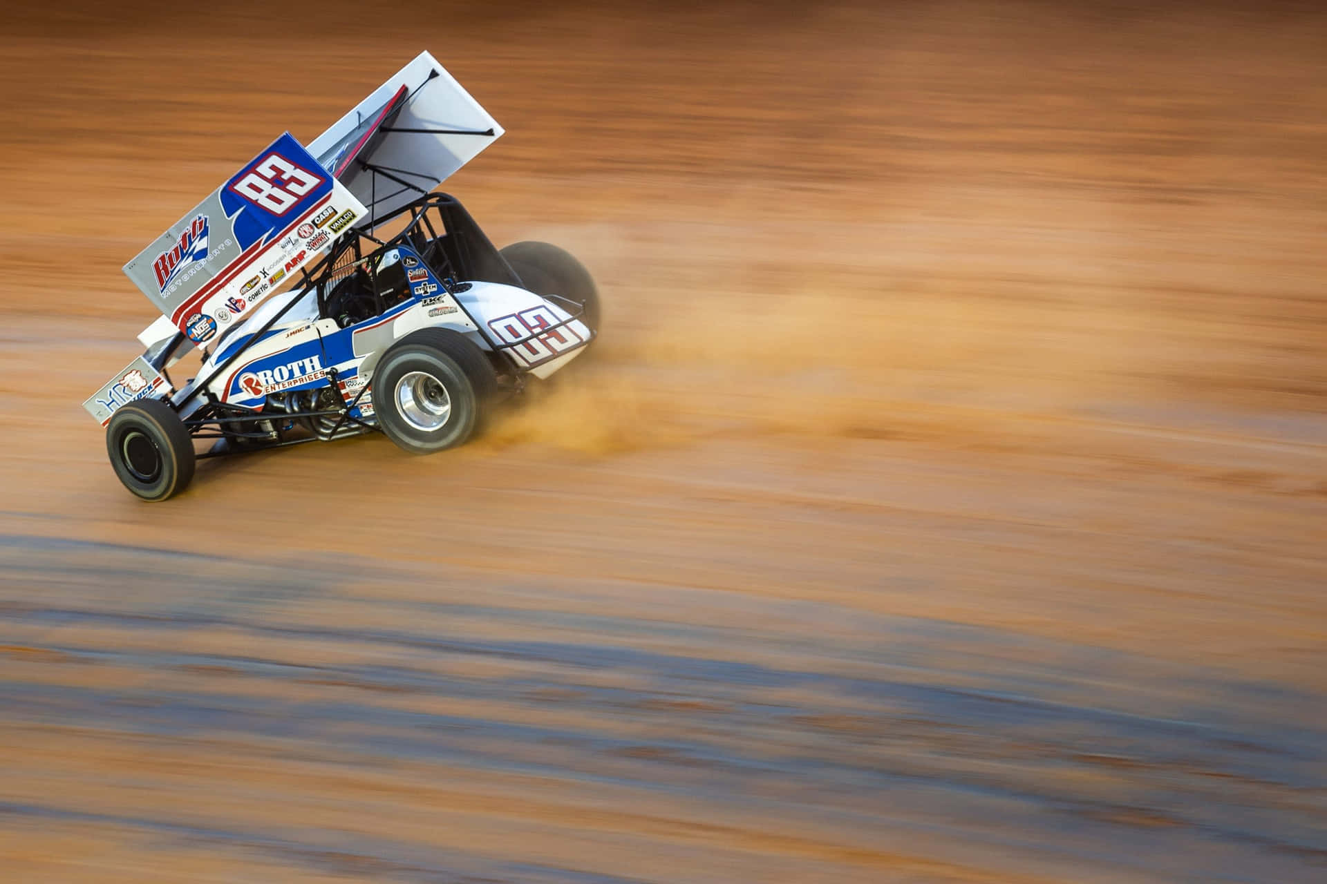 A Dirt Track Race Car Background