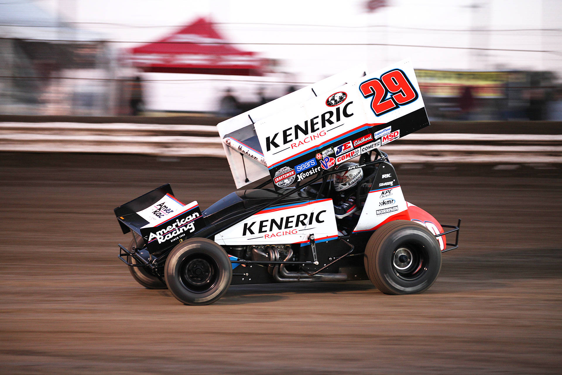 A Dirt Track With A Dirt Car Background