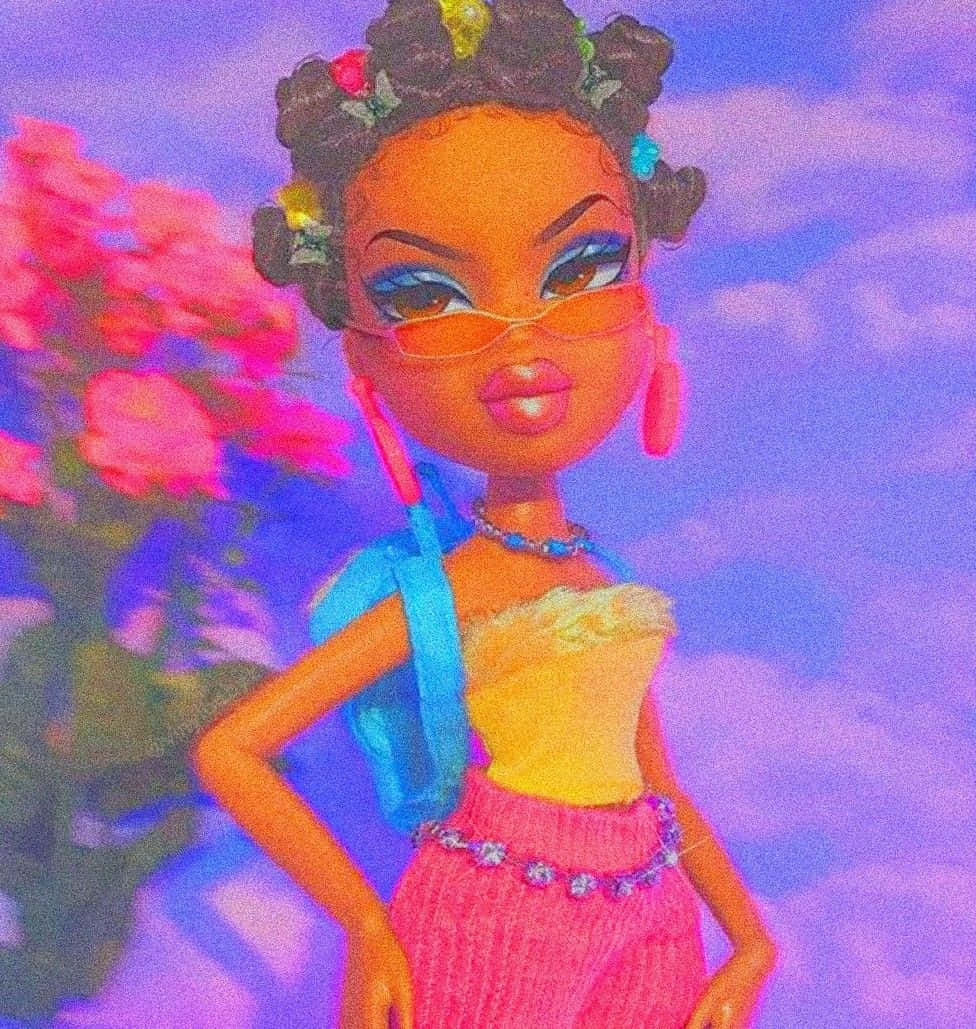 A Doll With A Flower On Her Head