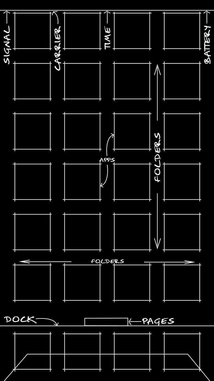 A Drawing Of A Floor Plan With A Number Of Squares Background