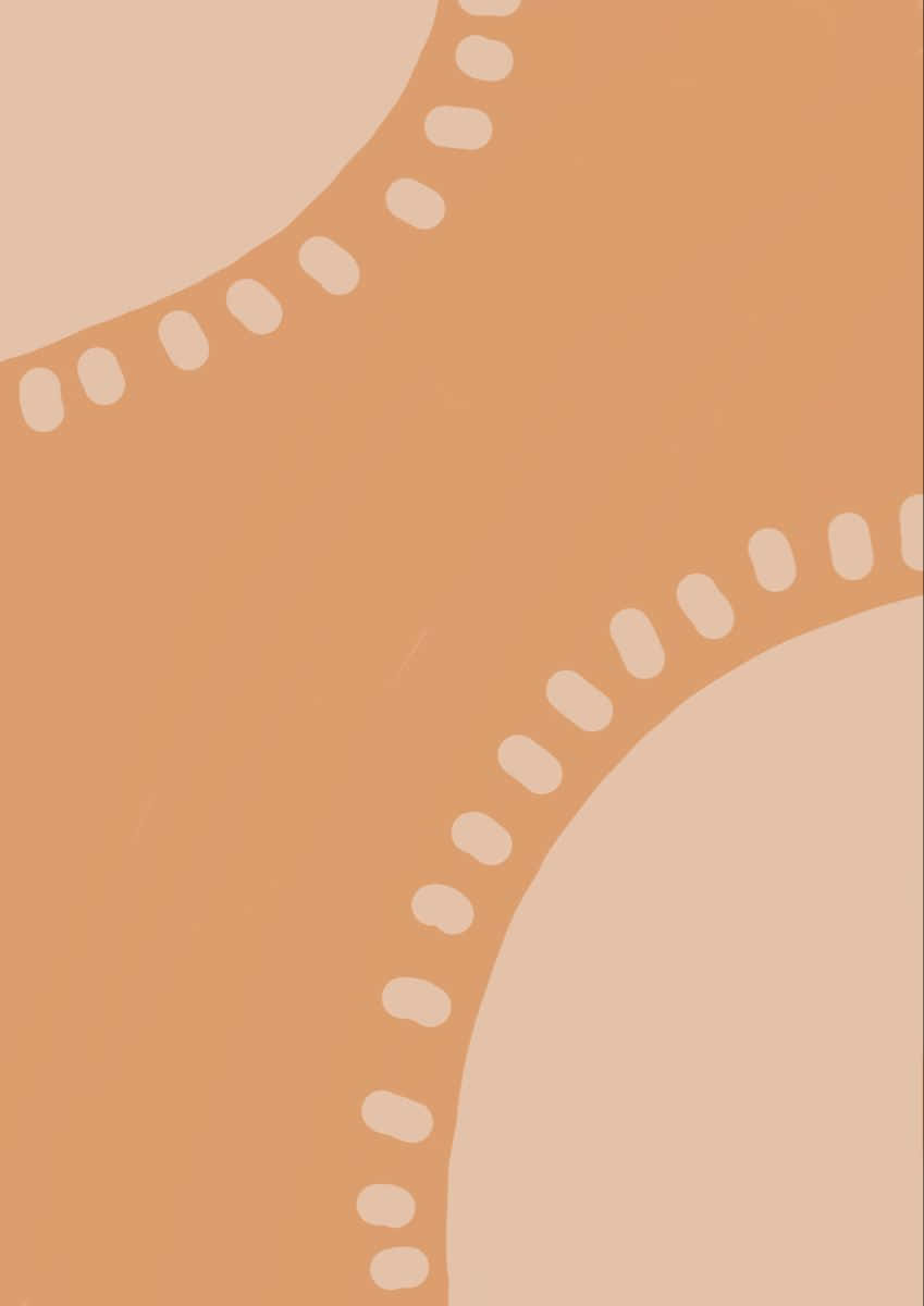 A Drawing Of A Tan Background With Dots Background