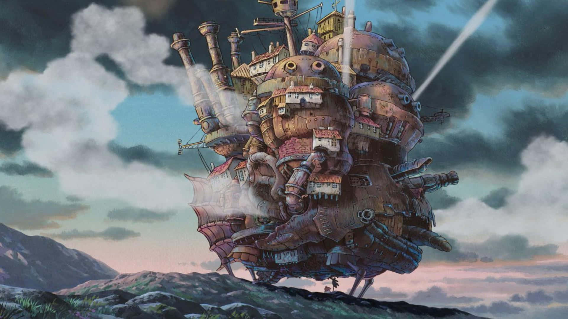 A Dreamy Landscape Of Studio Ghibli Awesomeness Background