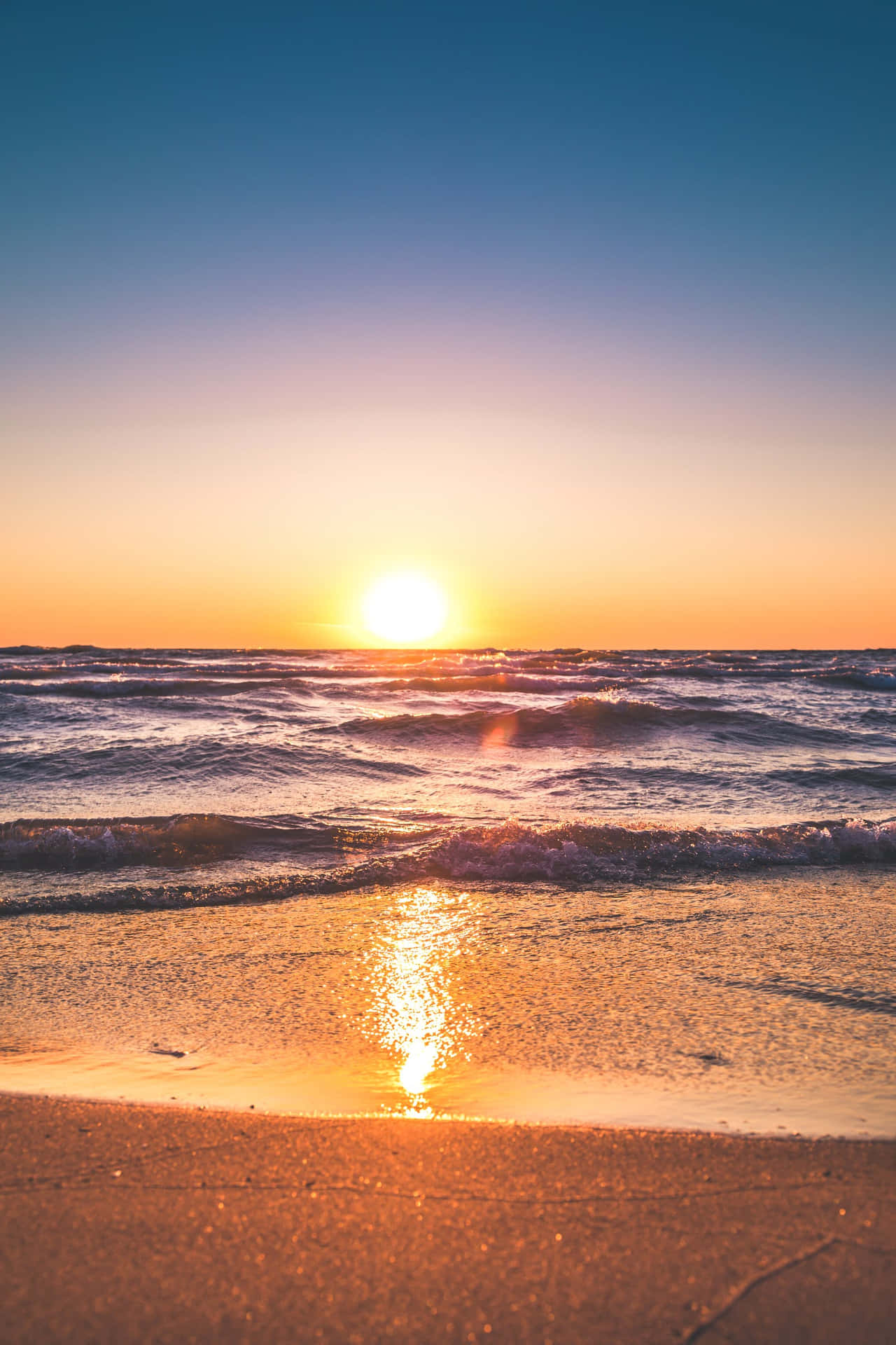 A Dreamy Summer Sunset At The Beach.