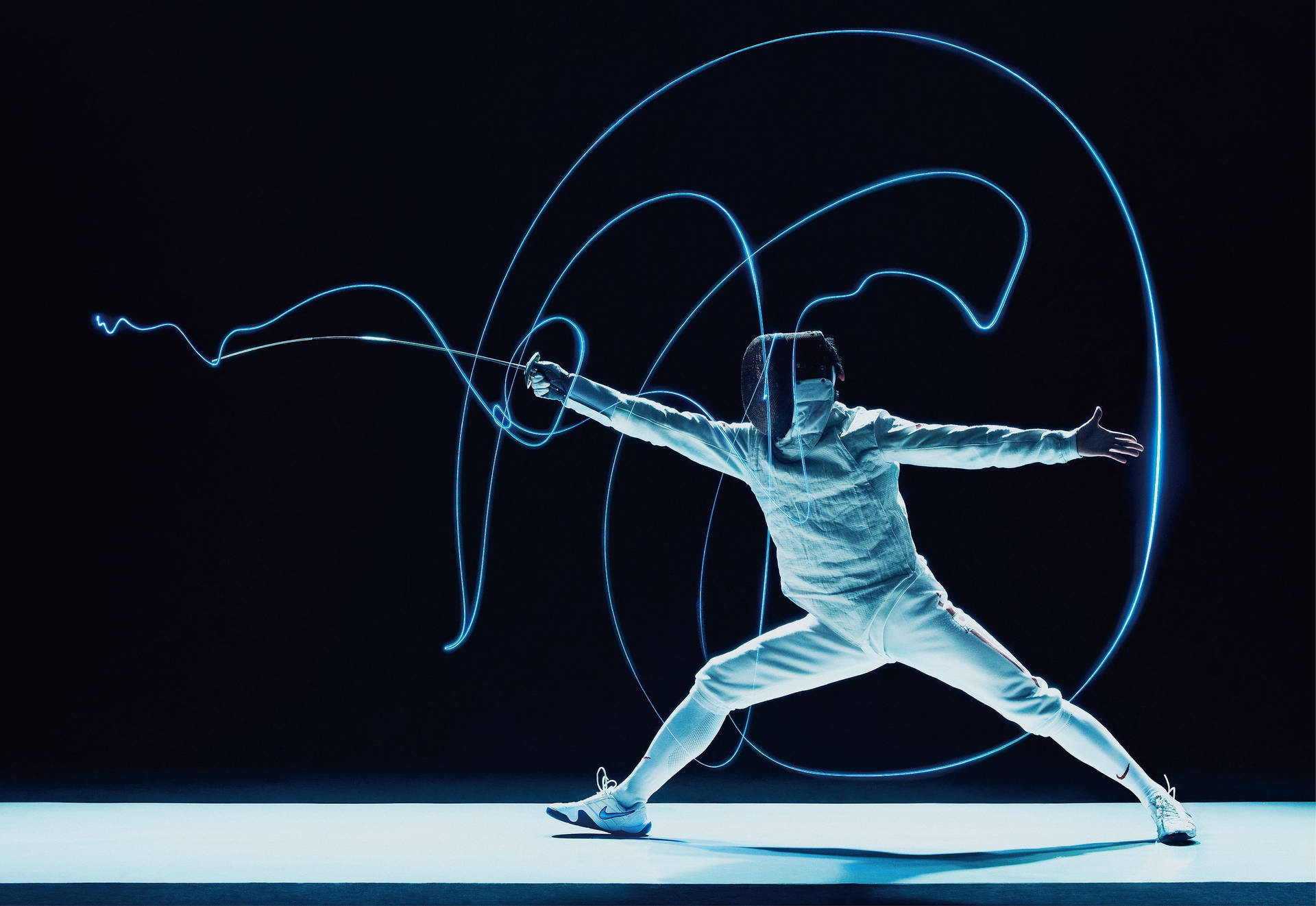 A Duel Of Precision - Fencing Sport In Action Background