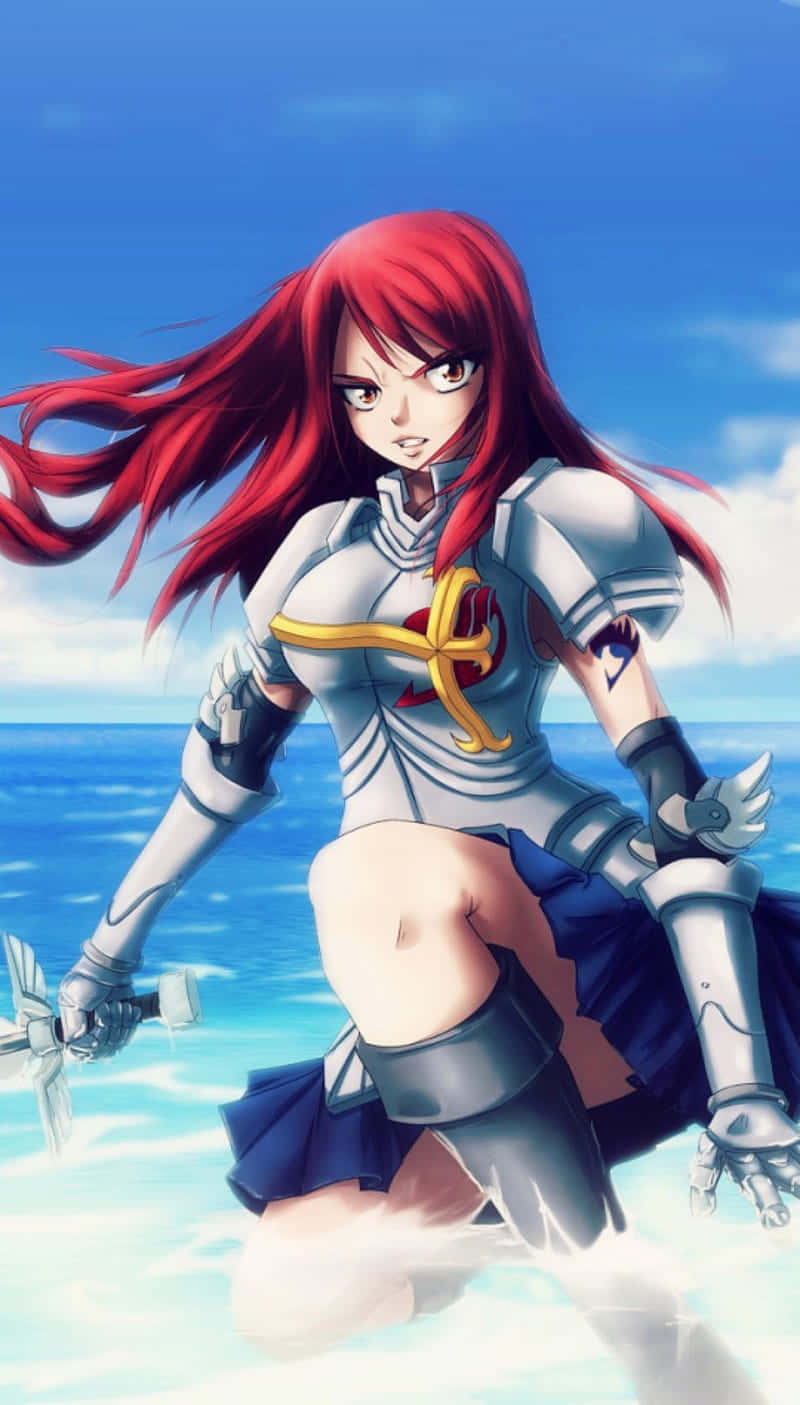 A Dynamic Warrior, Erza Scarlet Background