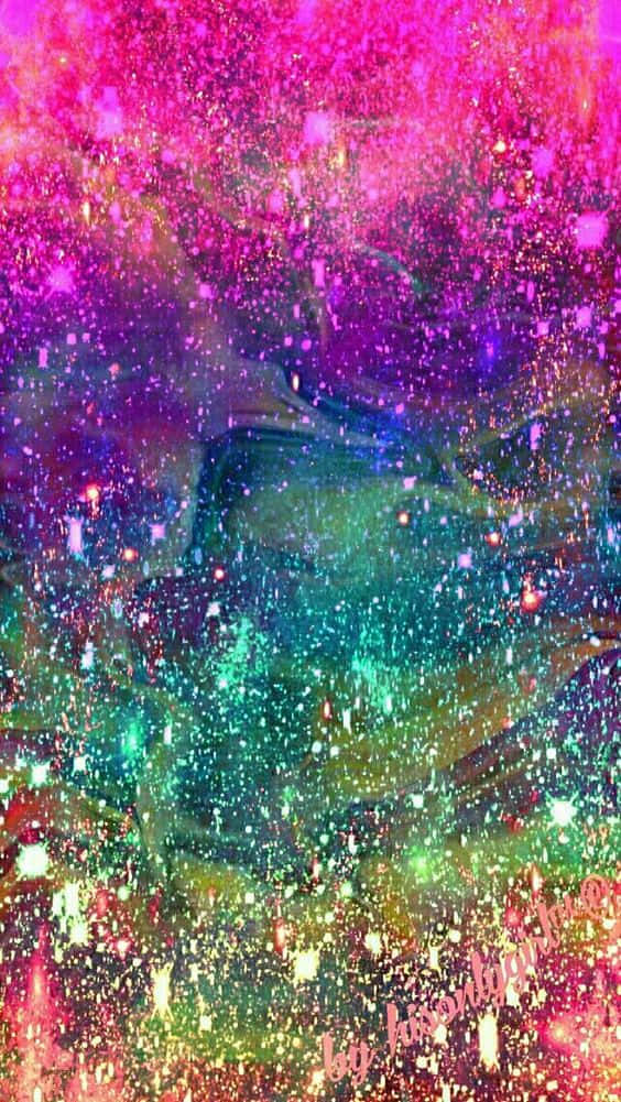 A Fantastic Rainbow Of Glitter Background