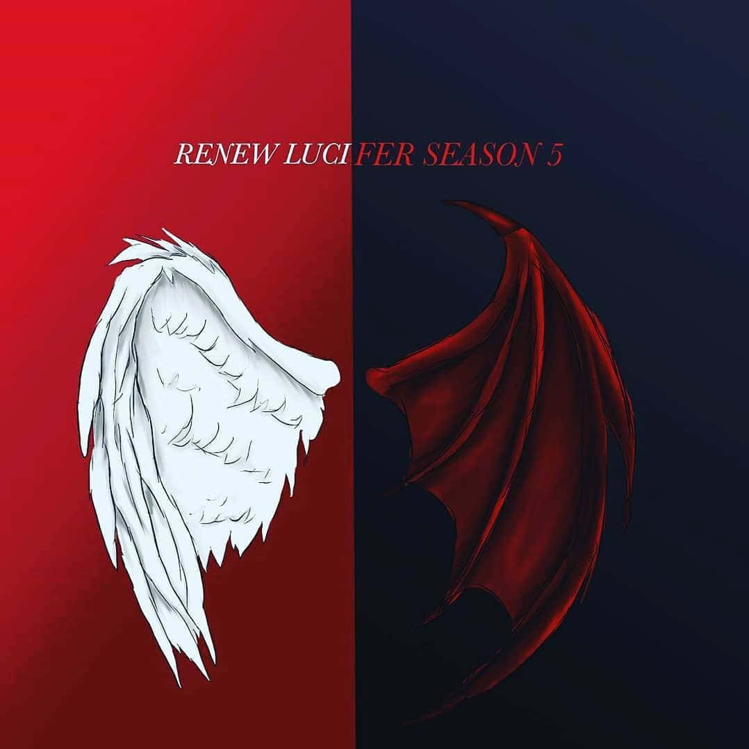 A Fantasy Vision Of Lucifer's Wings Background