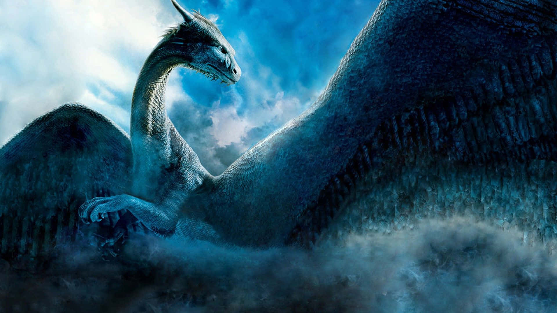A Ferocious Fire-breathing Dragon Within A Forest Of Fiery Trees Background