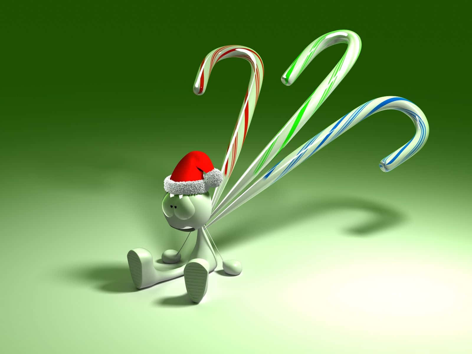 A Festive 3d Christmas Scene Background