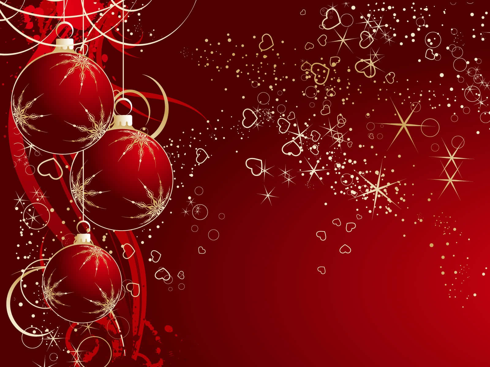 A Festive Red Aesthetic Christmas In The Heart Of The Holidays Background