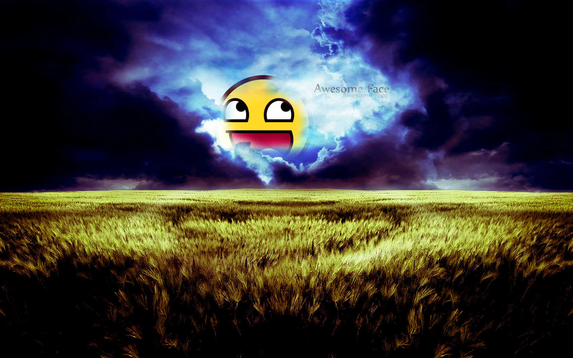 A Field With A Cloud In The Background