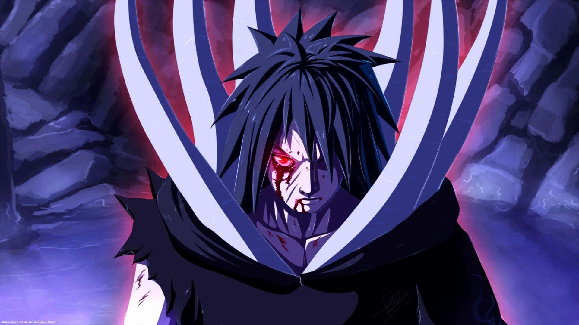 A Fierce And Powerful Susano-o By Obito Uchiha Background