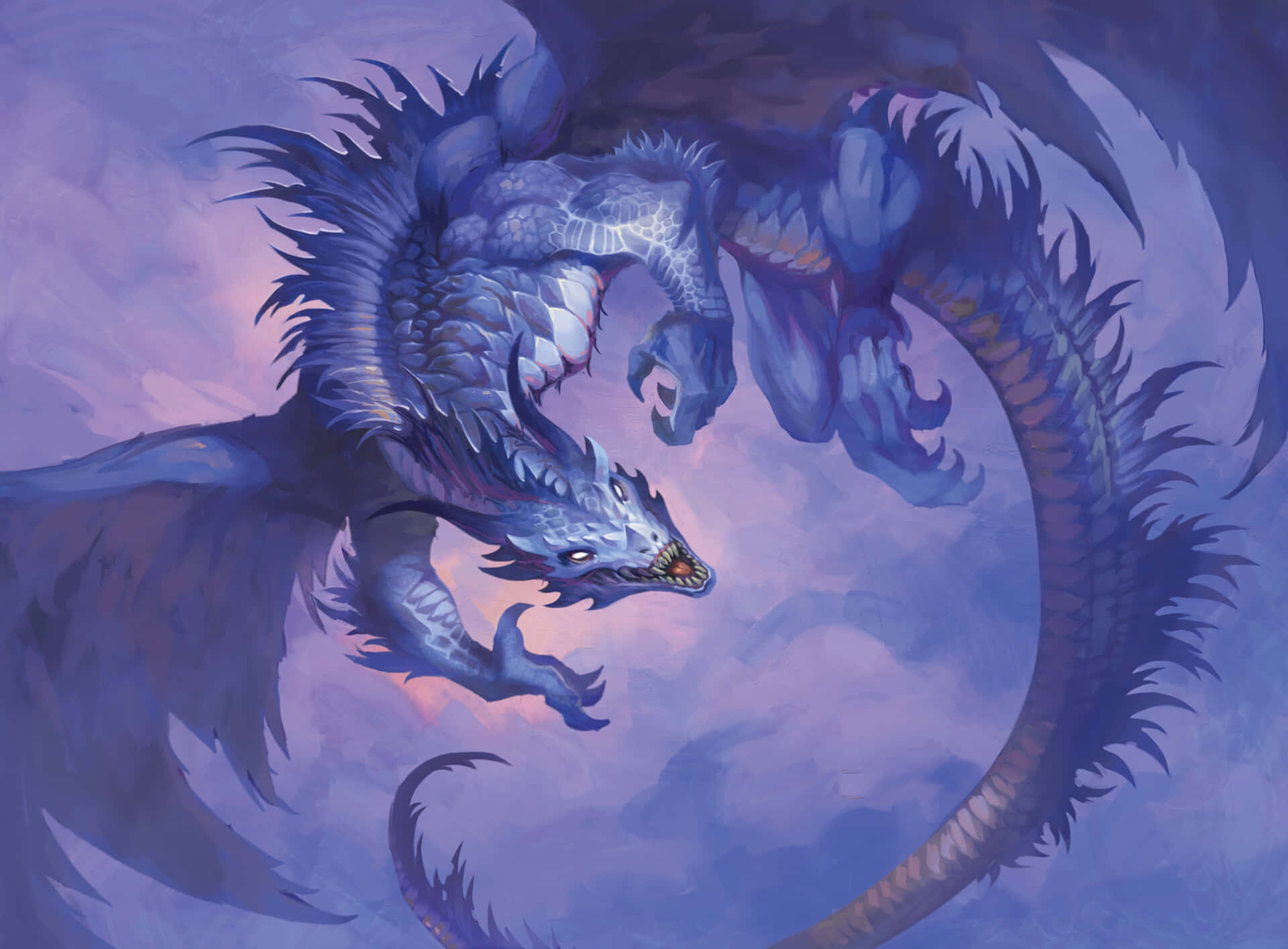 A Fierce Mythical Dragon, Set To Protect Its Kingdom Background