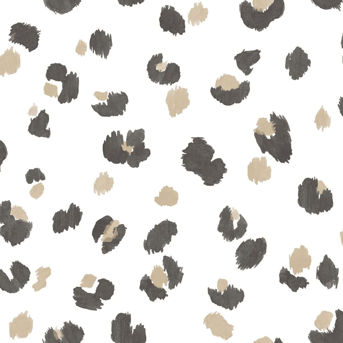 A Fierce, White Leopard Print With Stripes And Spots Background