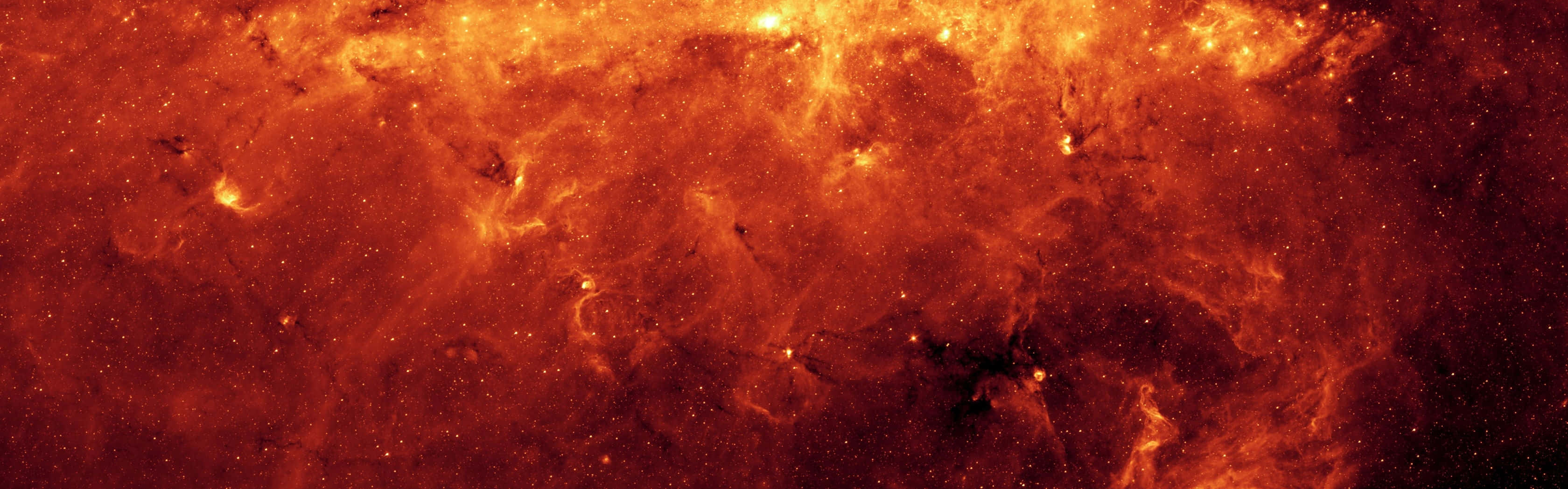 A Fiery Sun With A Red And Orange Color Background