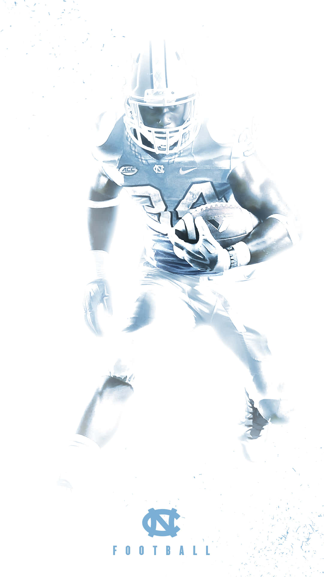 A Football Player Is Running With A Ball Background