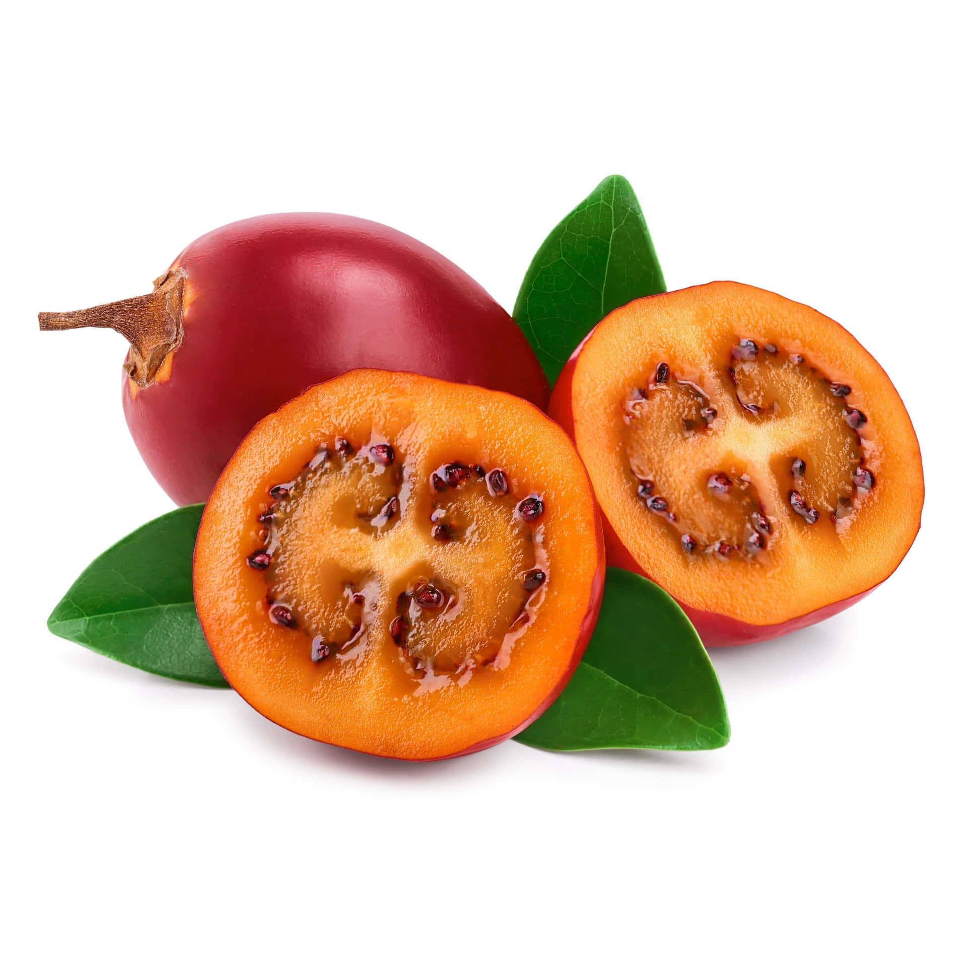 A Fresh And Ripe Tamarillo Fruit In A Tropical Setting