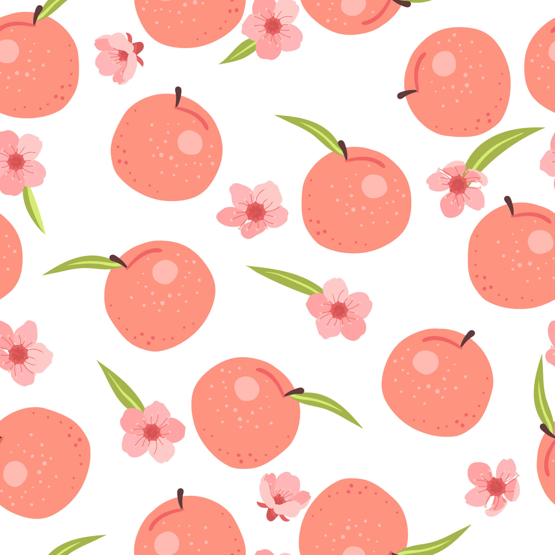 A Fresh Peach Perfect For Summertime! Background