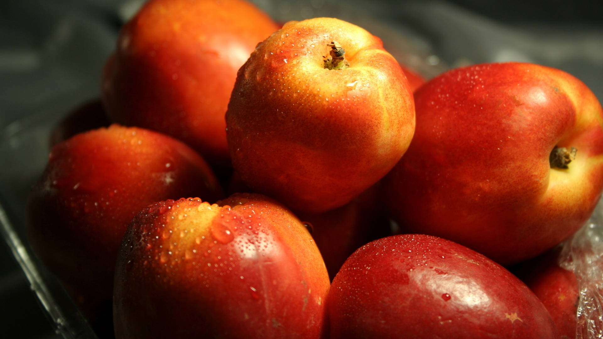 A Fresh Ripe Nectarine In High Definition Background