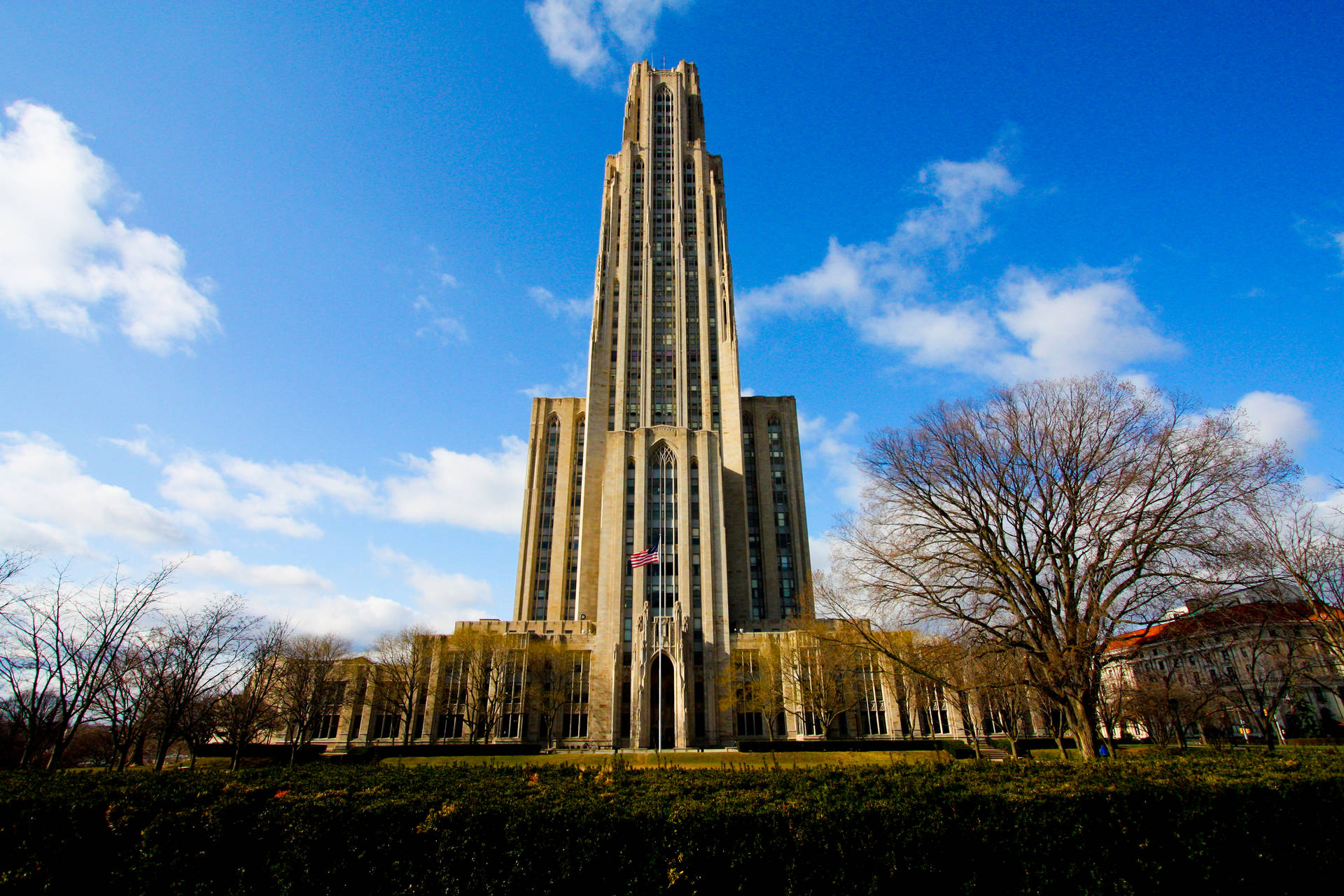 A Full Panoramic View Of The University Of Pittsburgh's Campus