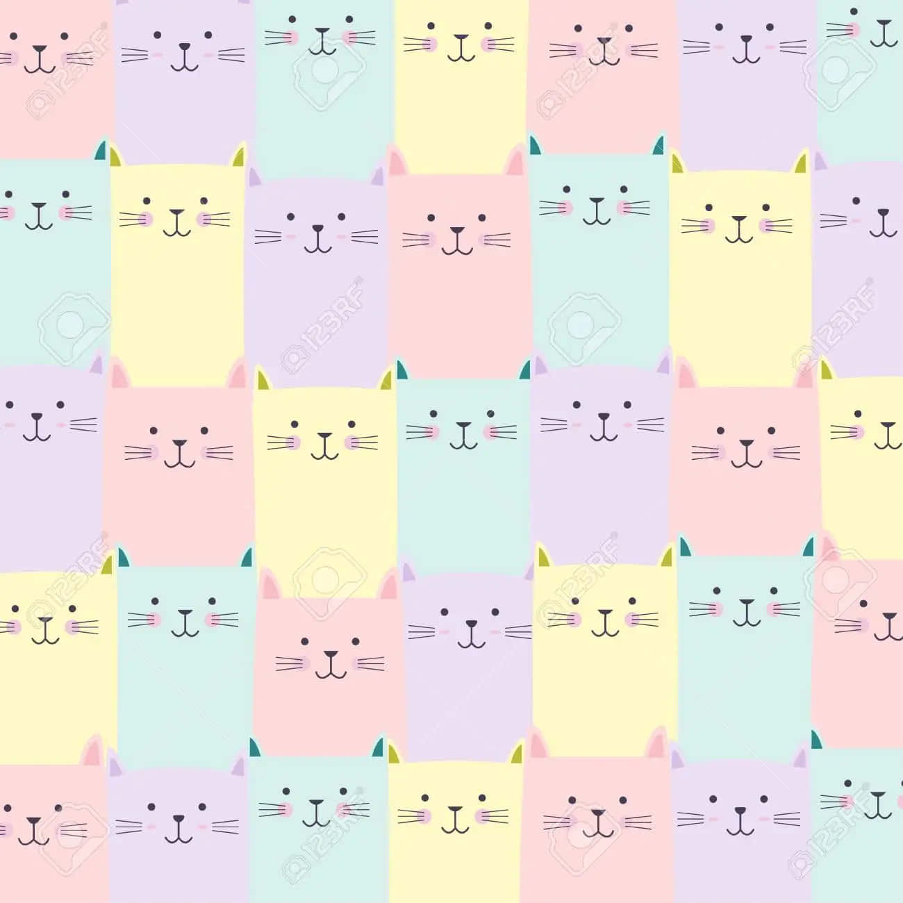 A Fun Cat Pattern Is Here To Brighten Up Any Room! Background