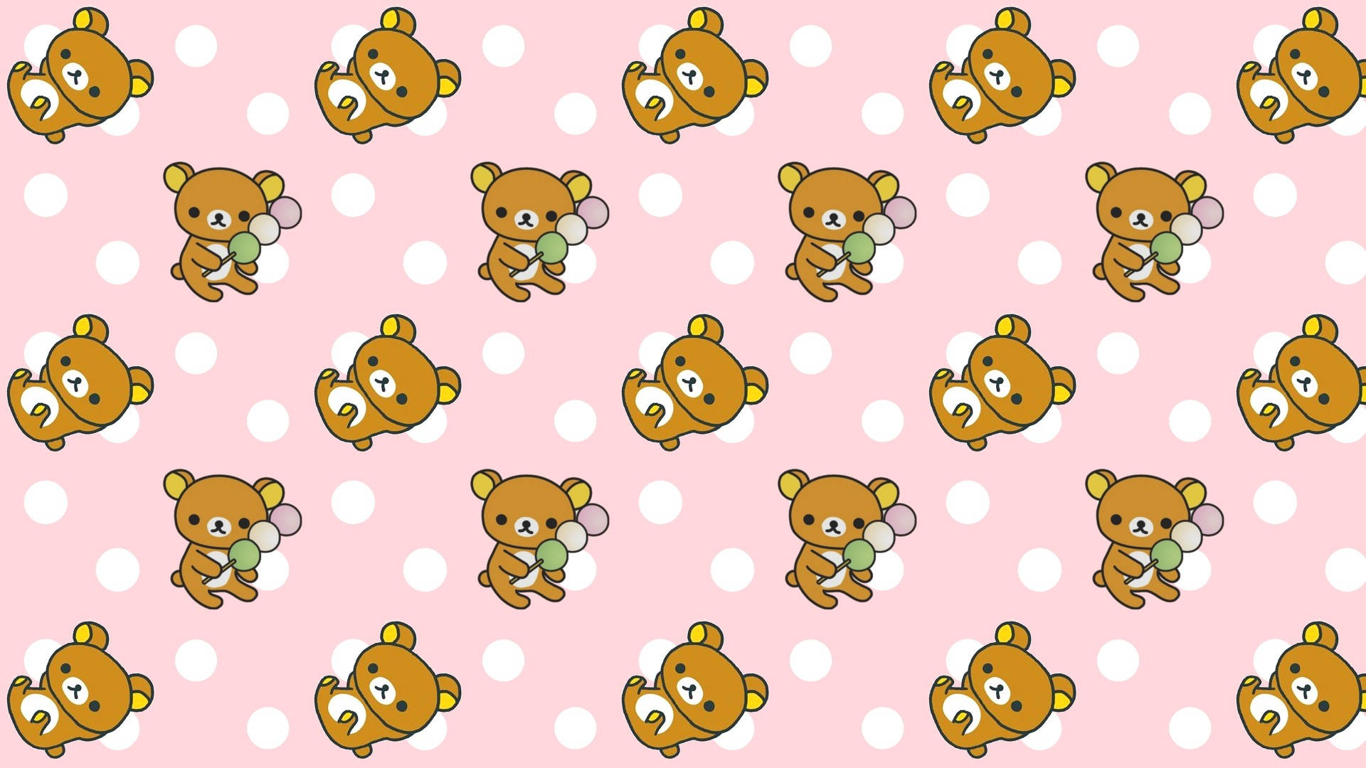 A Fun Colorful Design Featuring A Cute Kawaii Aesthetic Background