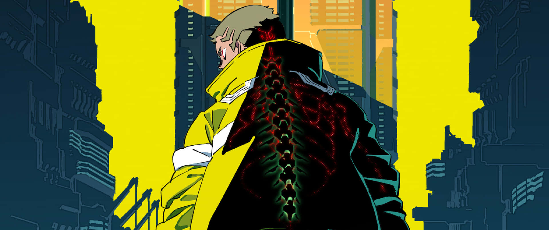 A Futuristic Cityscape Background