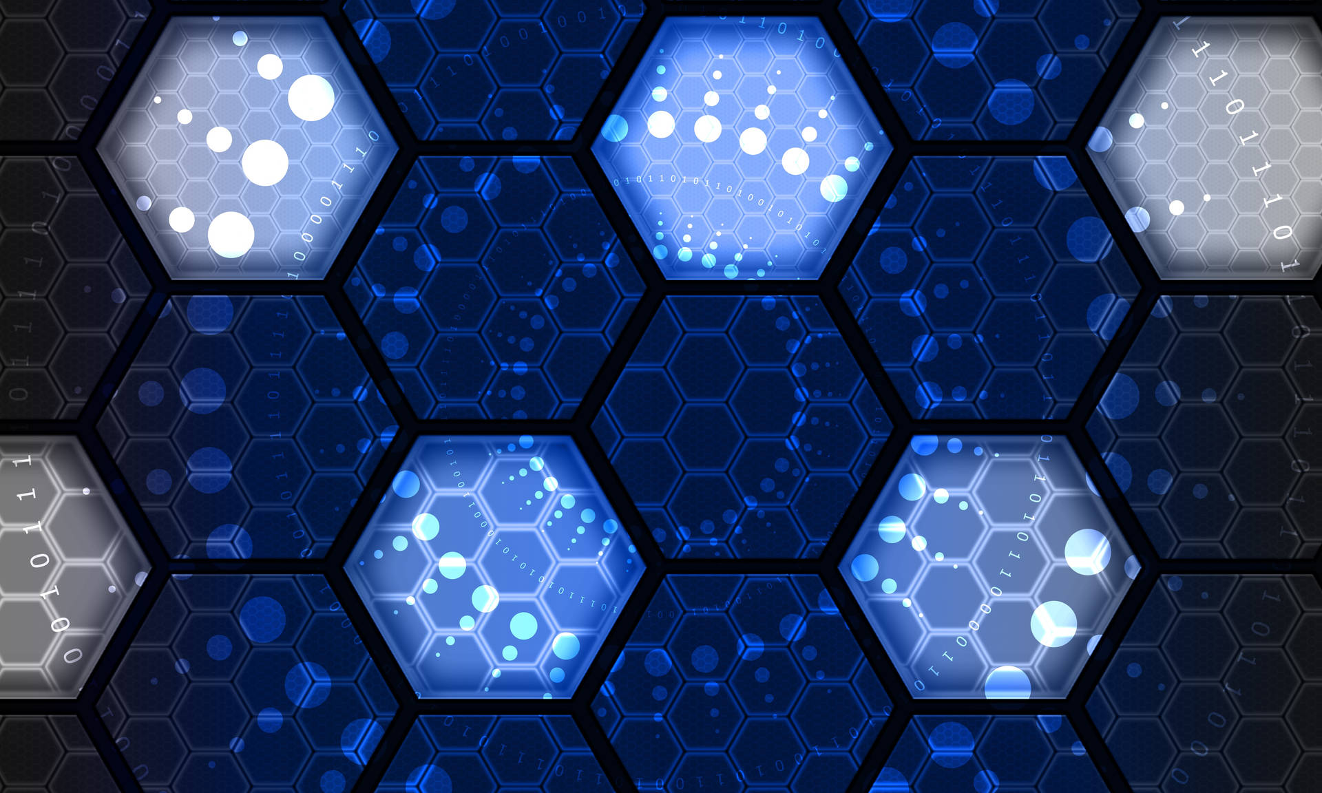 A Futuristic Hexagonal Technology Pattern Background
