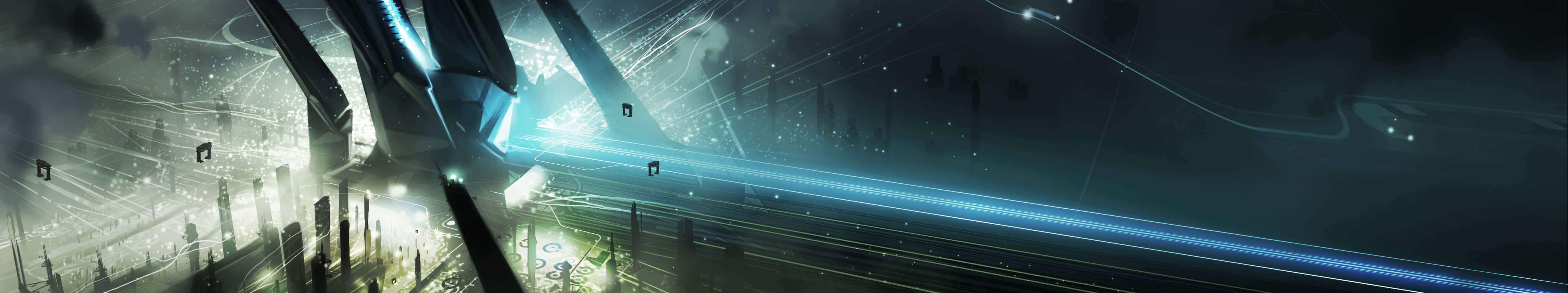 A Futuristic Image Of A Futuristic City Background