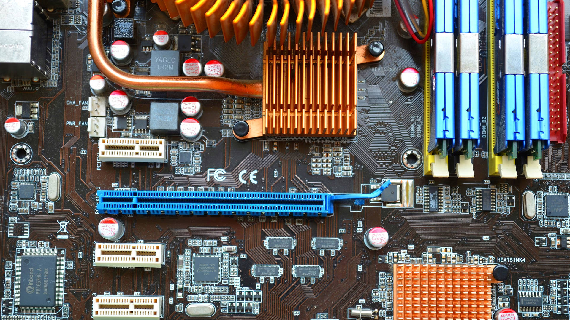 A Futuristic View Of Motherboard Circuitry Background