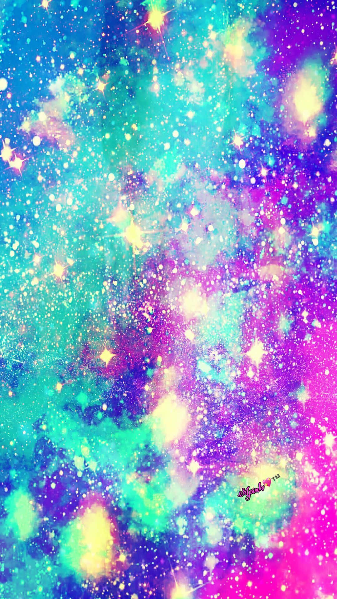 A Galaxy Wallpaper With Stars And Colors Background