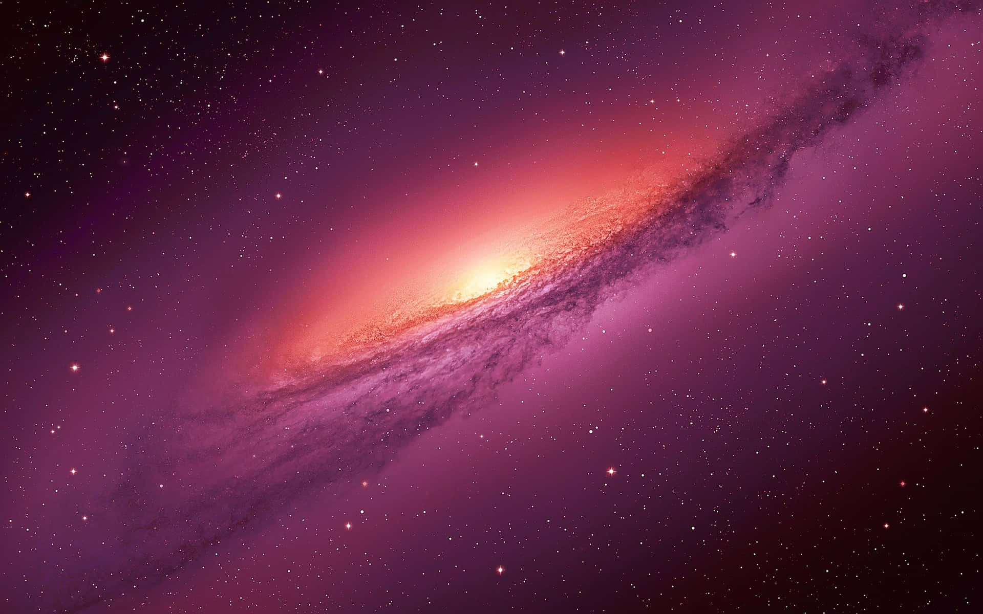 A Galaxy With A Purple And Red Color Background