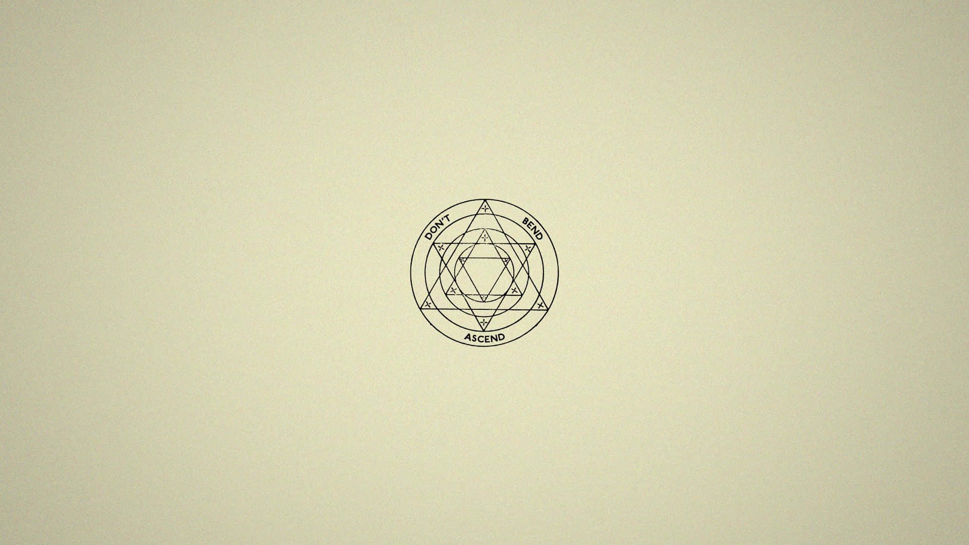 A Geometric Design With A Circle In The Middle Background
