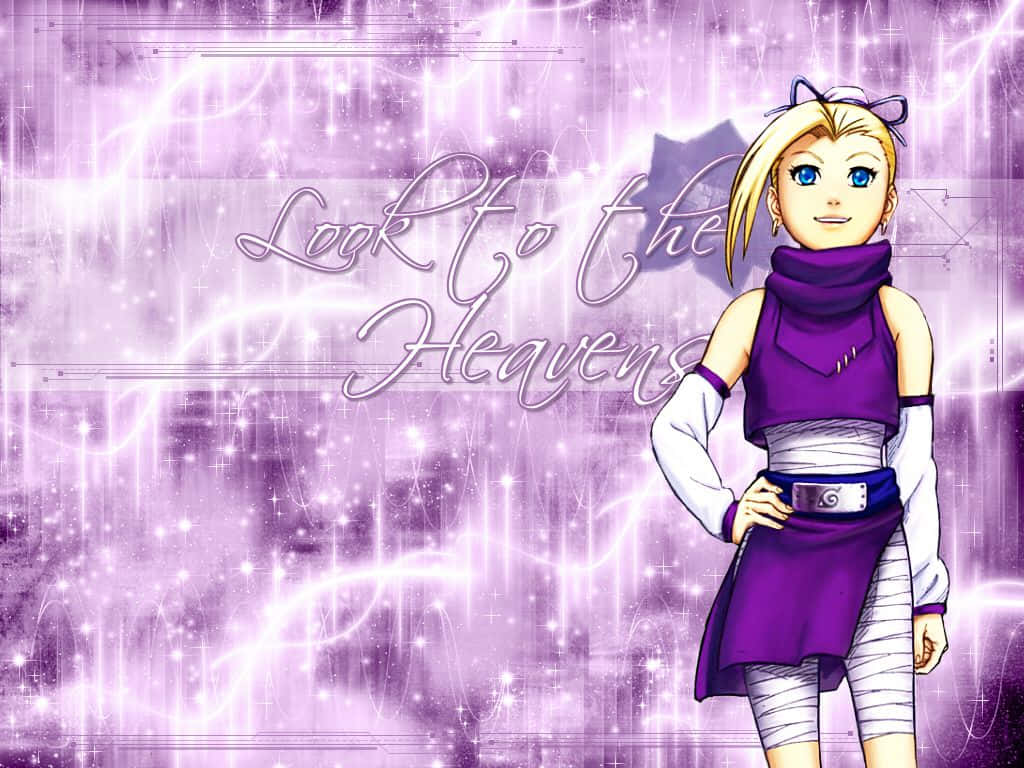 A Girl In Purple Standing In Front Of A Purple Background Background