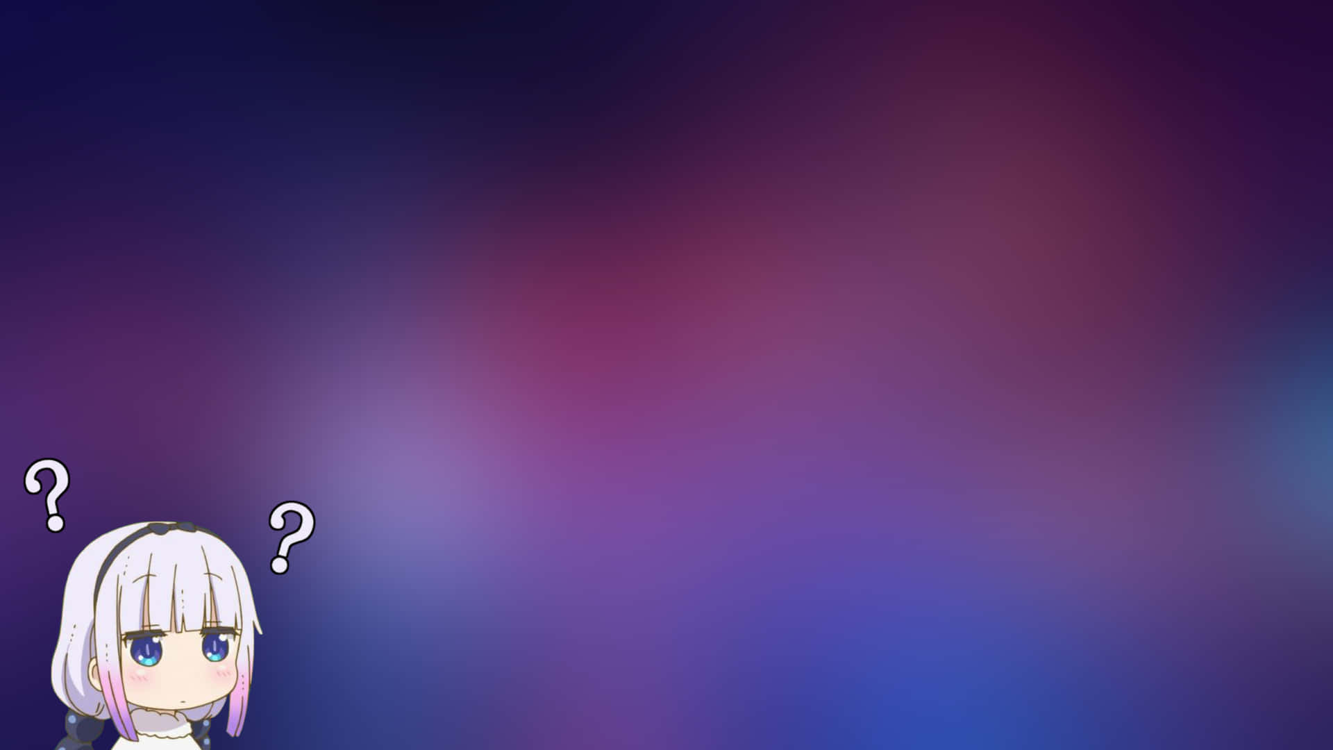 A Girl With A Question Mark On Her Head