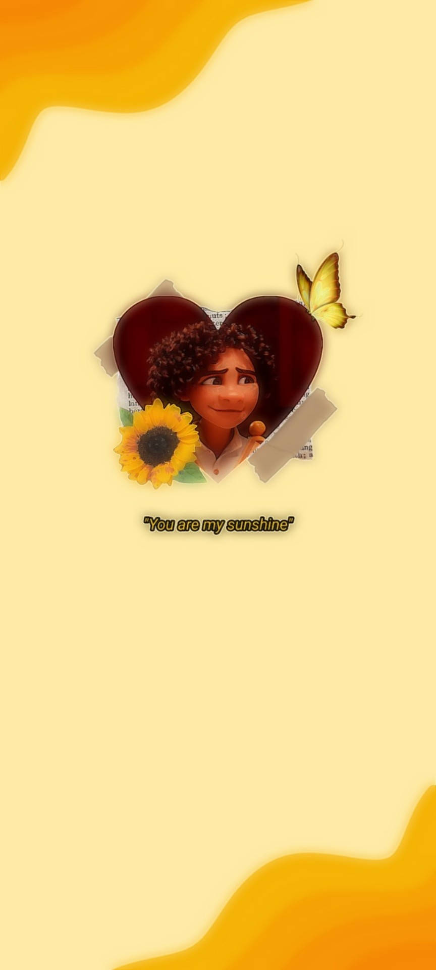 A Girl With A Sunflower In Her Hand And A Quote On It Background