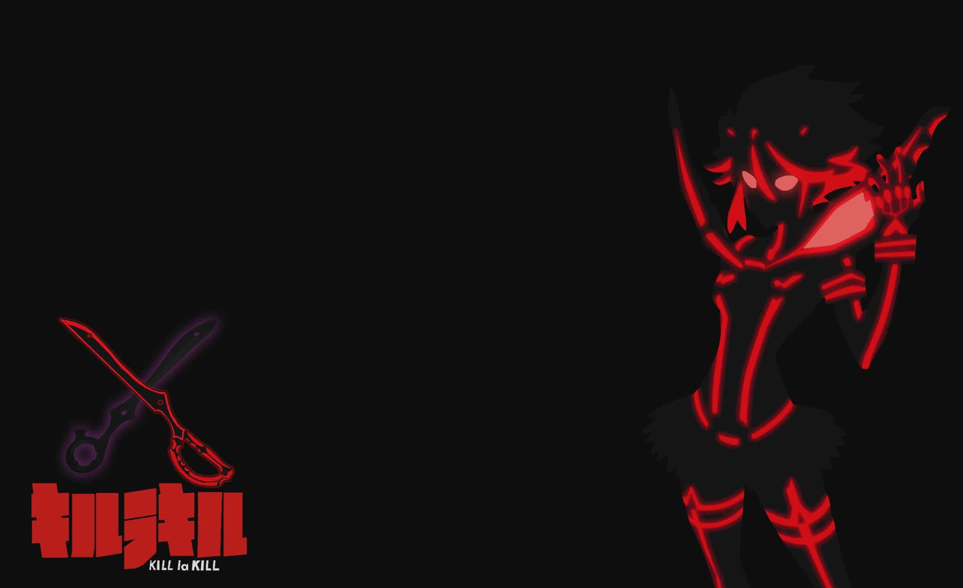A Girl With A Sword And Red Lights Background