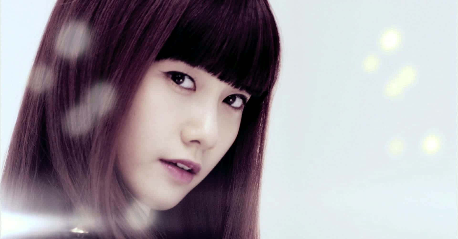 A Girl With Long Hair And A Black Jacket Background