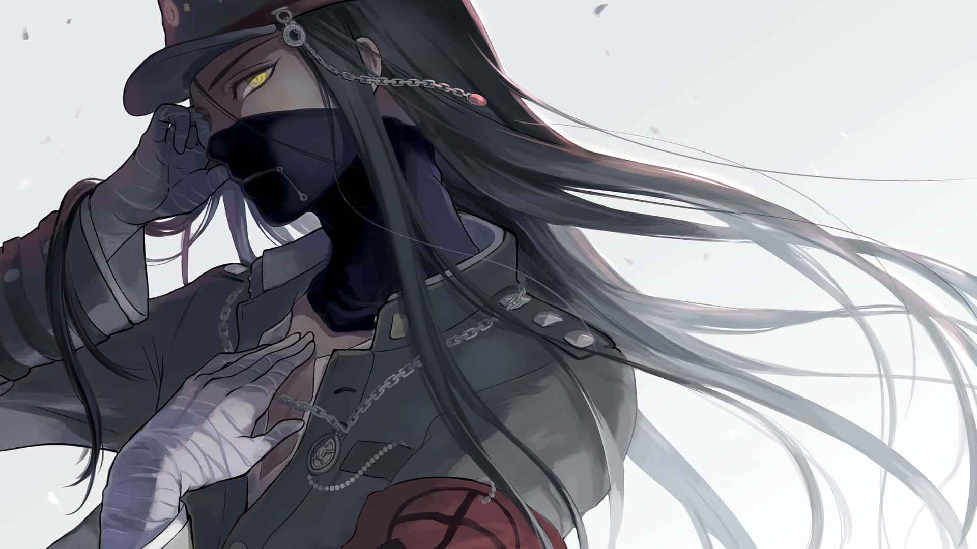 A Girl With Long Hair And A Helmet Background