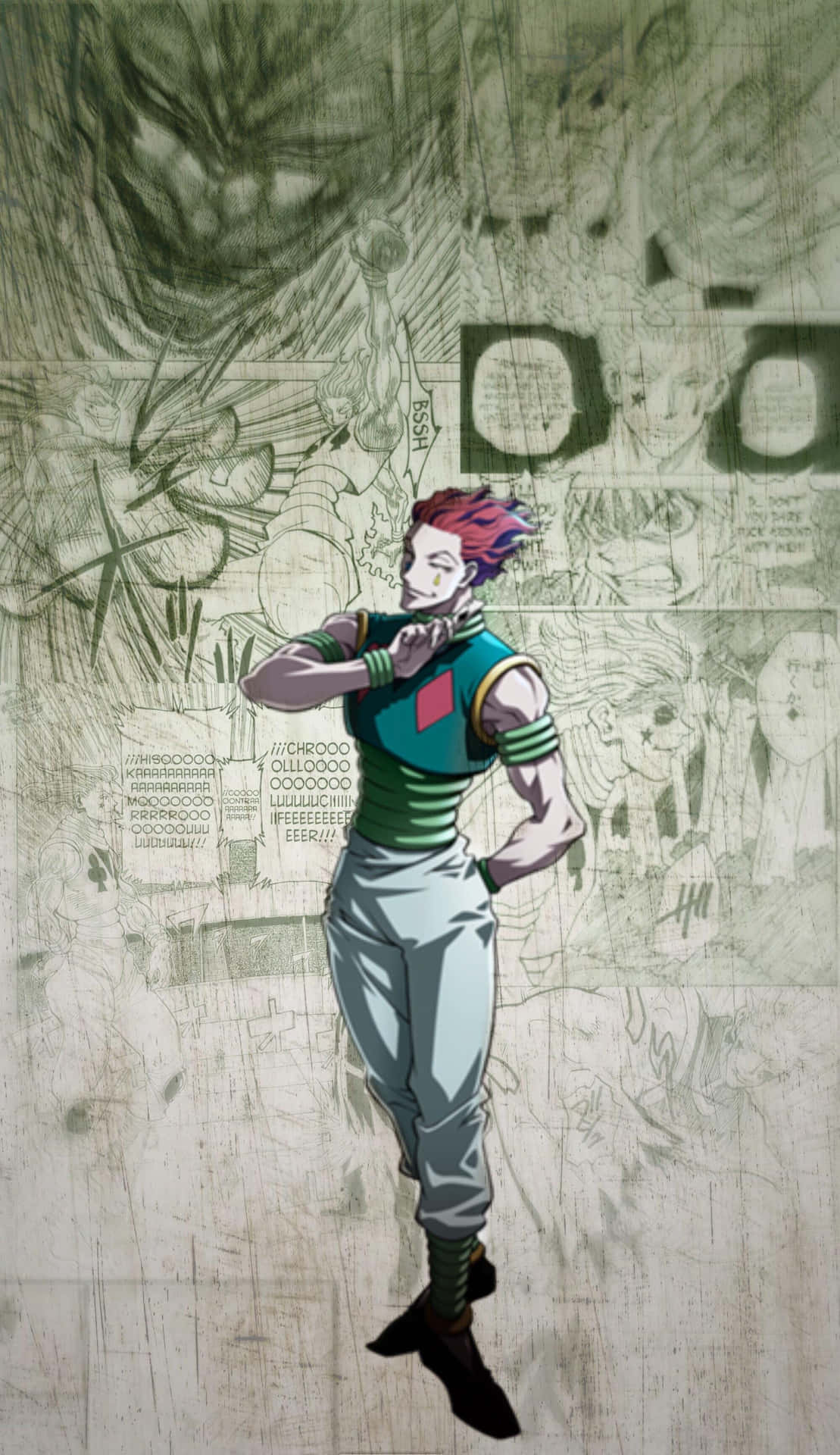 A Girl With Red Hair Standing In Front Of A Wall Background