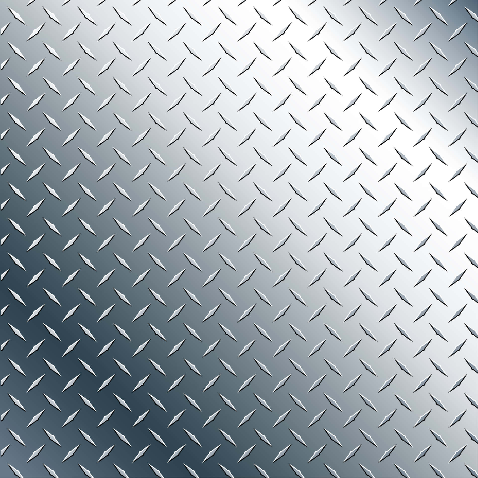 A Gleaming Metallic Surface Of Diamond Plate Background