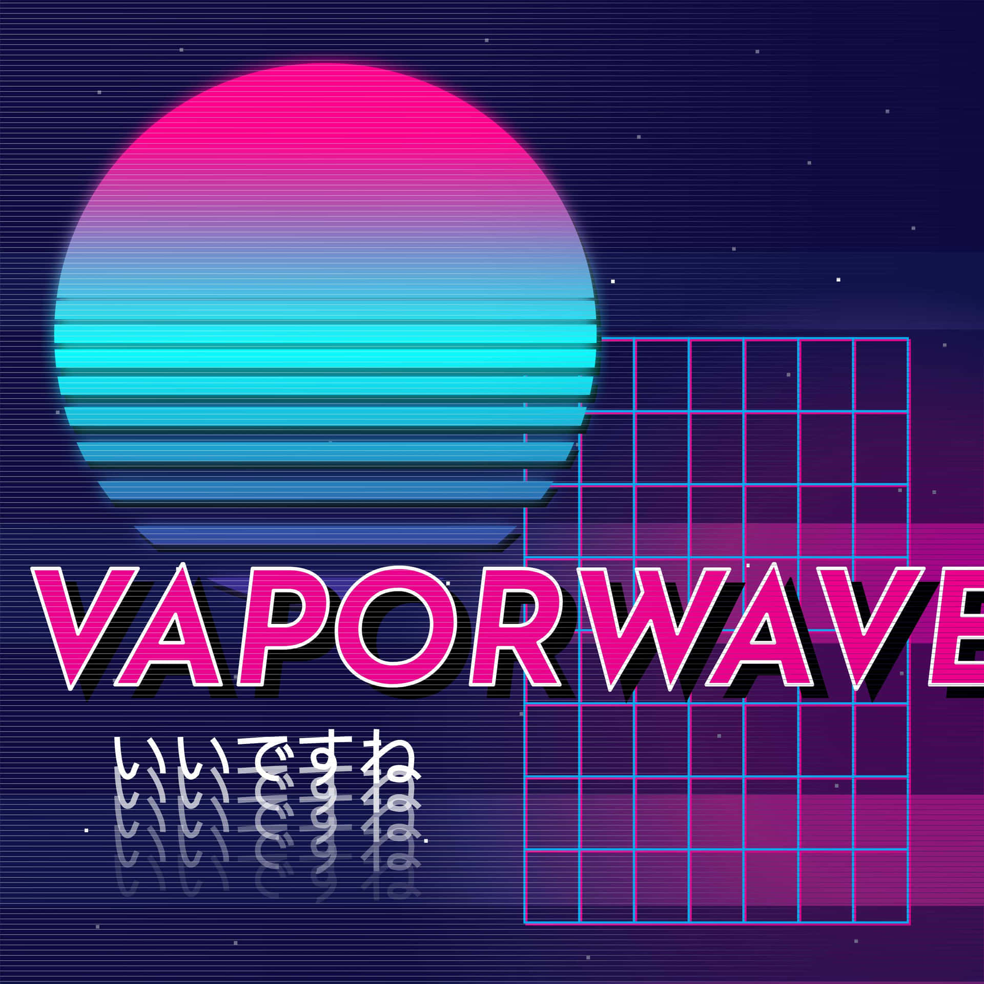 A Glimpse Of The Future In The Eyes Of The 80s Background