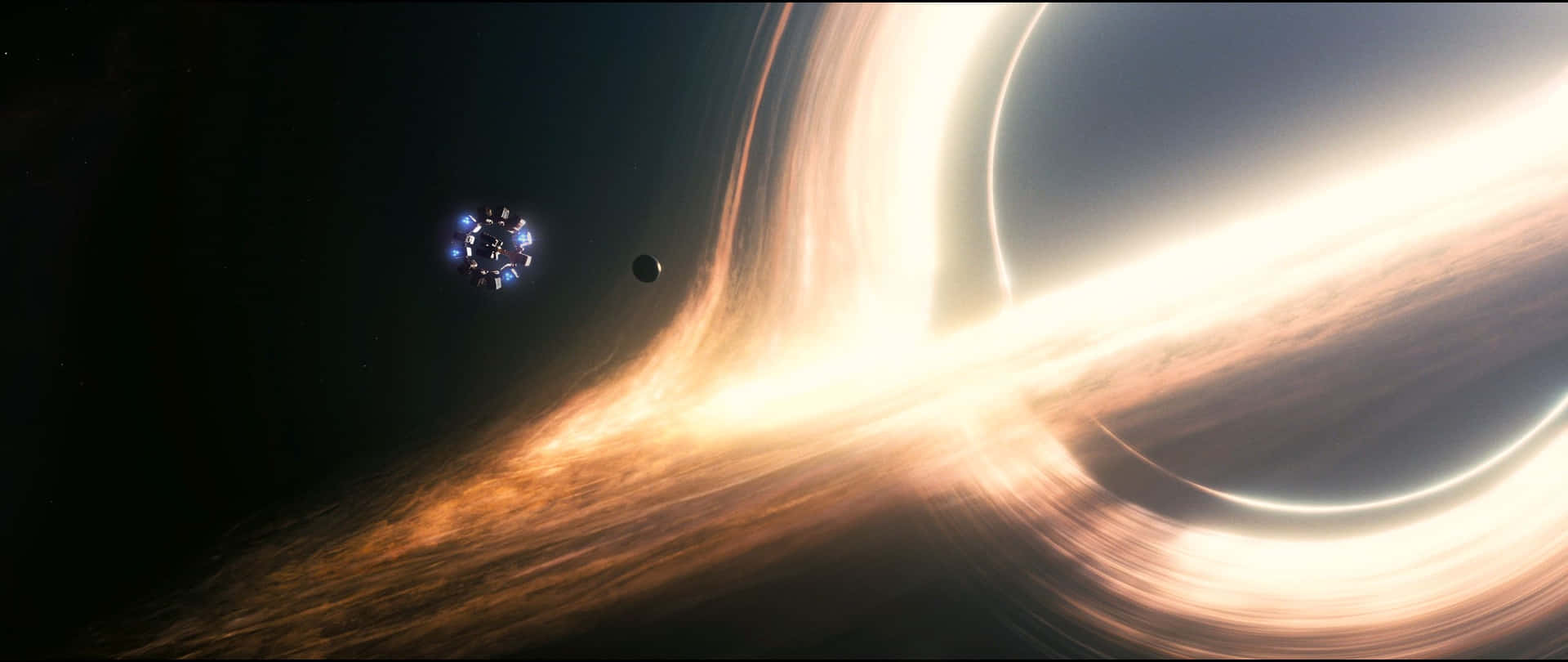 A Glimpse Of The Interstellar Black Hole Background