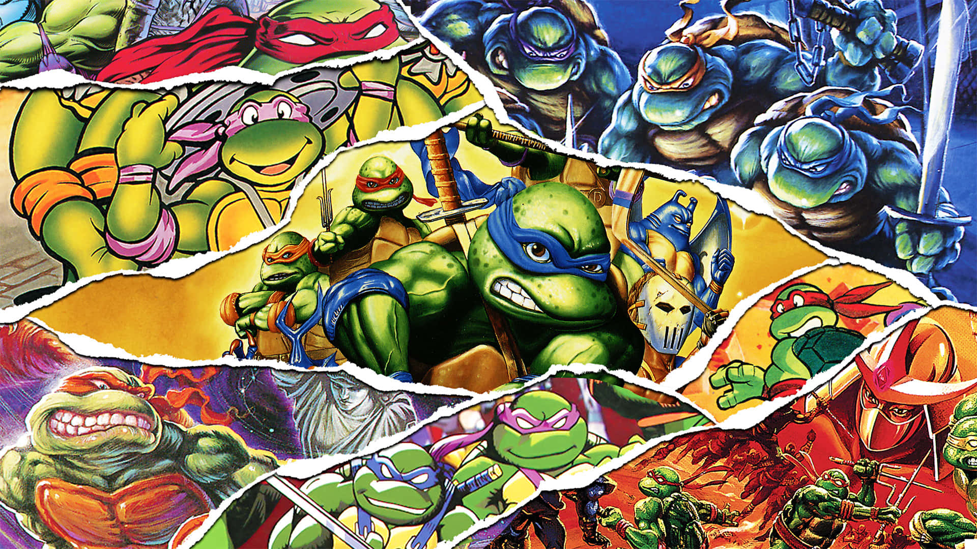 A Glimpse Of The Teenage Mutant Ninja Turtles Background