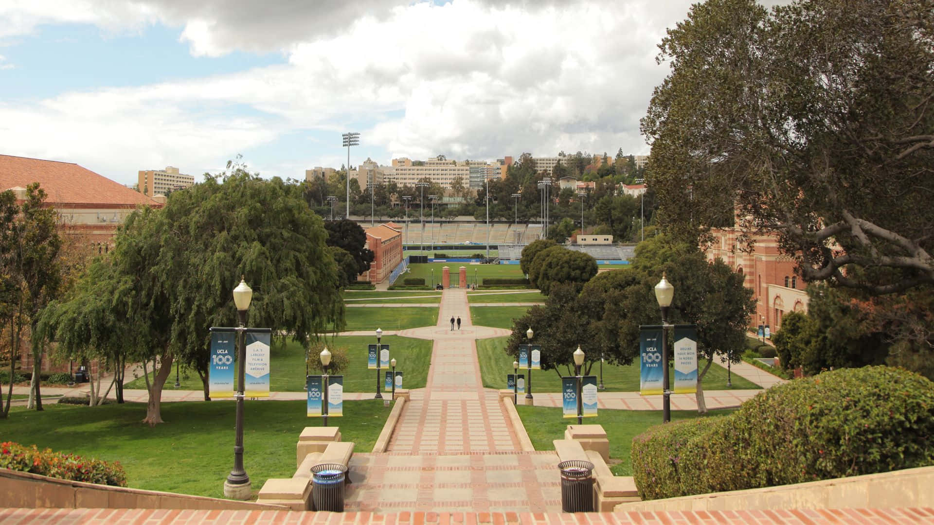 A Glimpse Of Ucla Campus Background