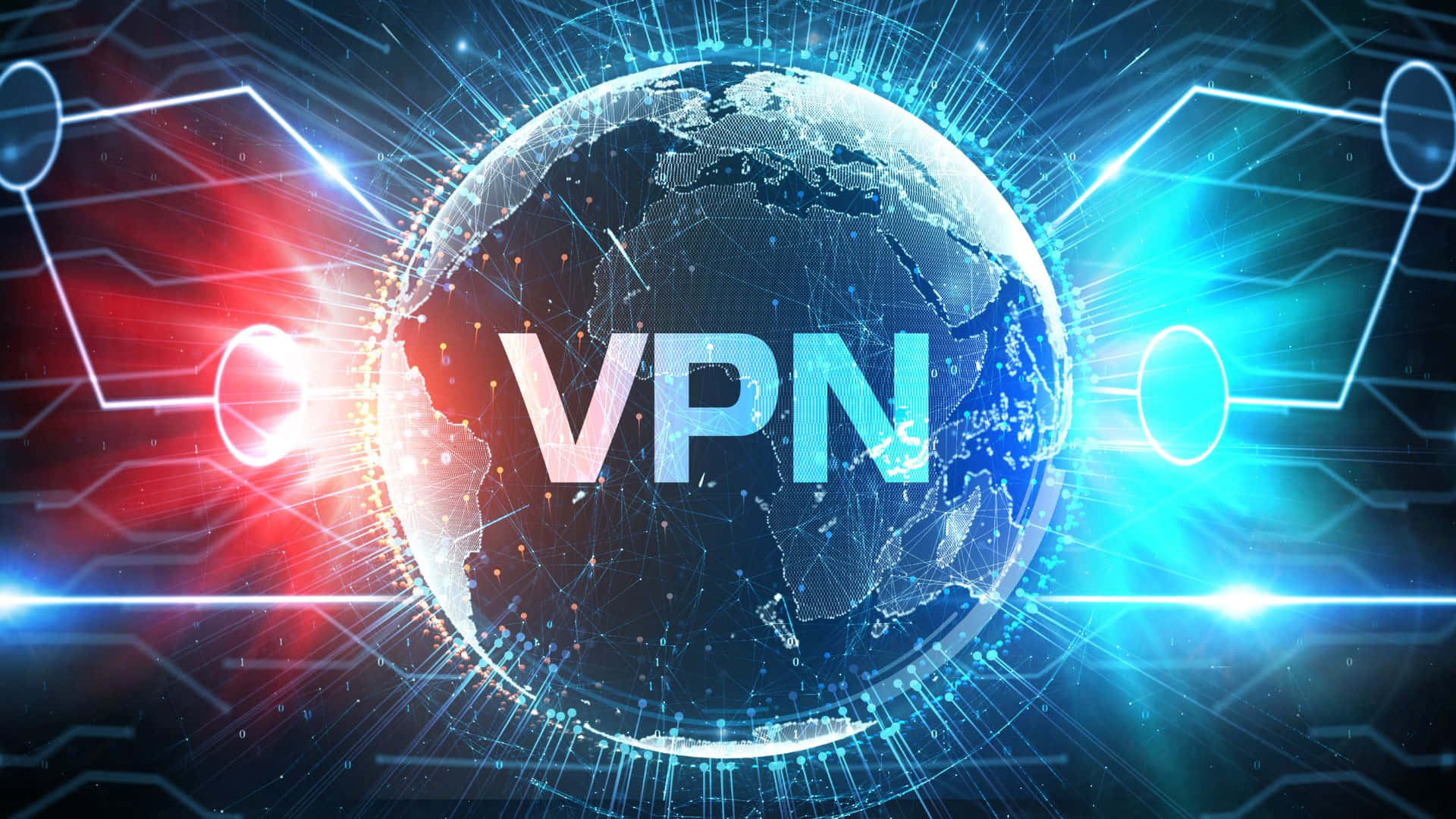 A Globe With The Word Vpn On It