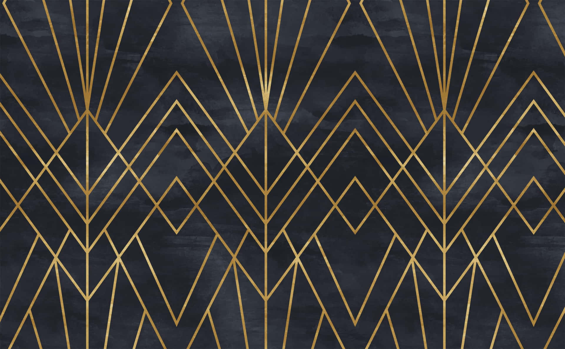 A Gold And Black Deco Wallpaper Background