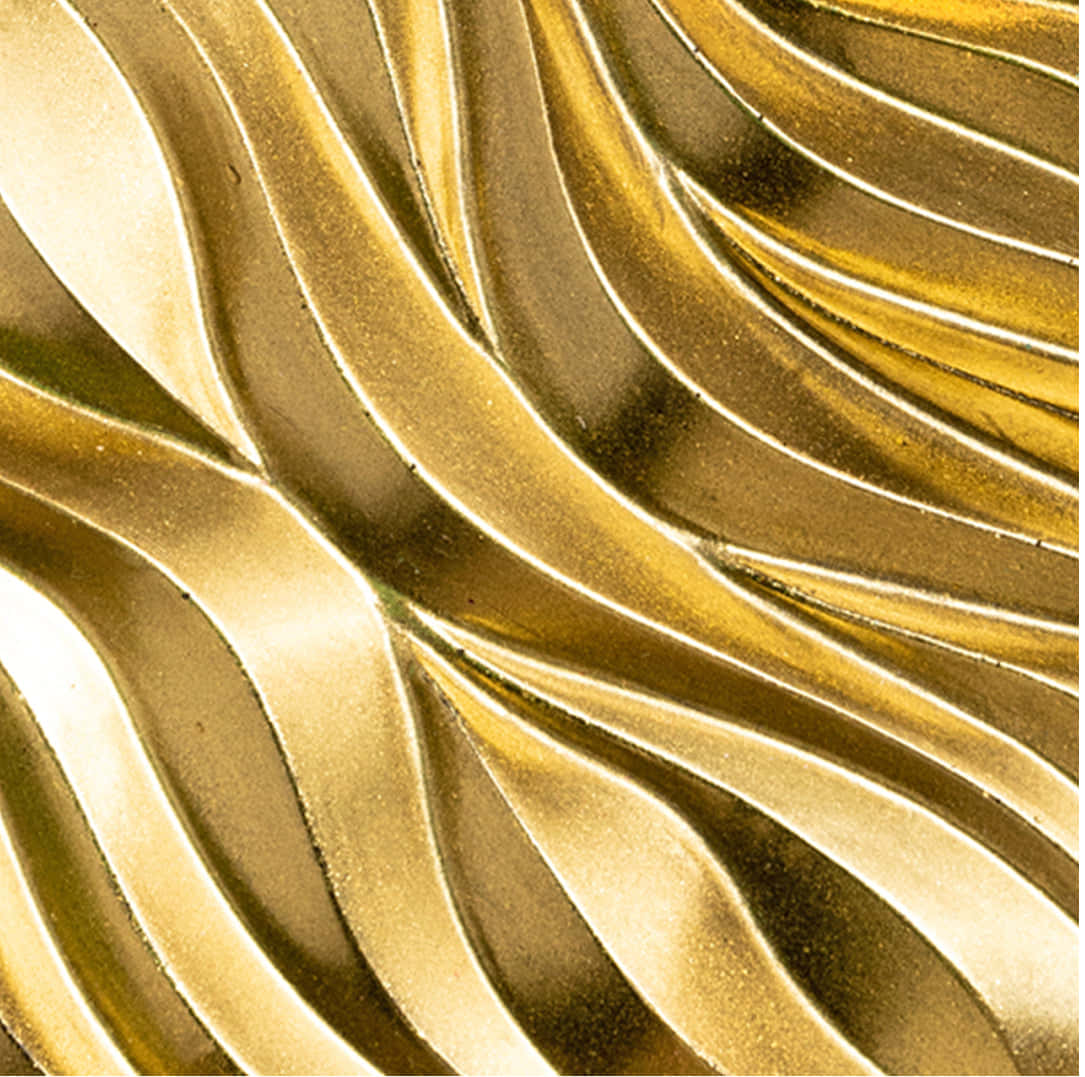 A Gold Wavy Pattern On A Background Background