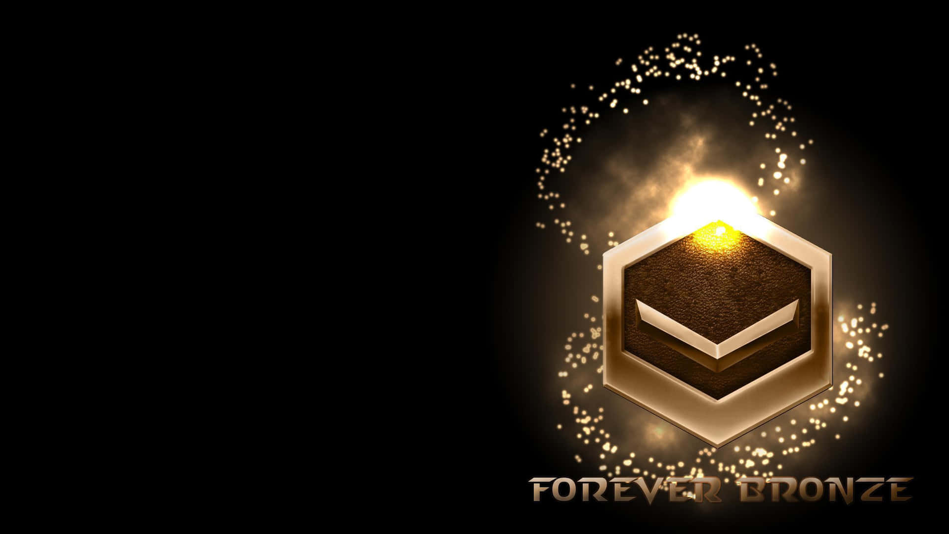 A Golden Logo With The Words Forever Forged